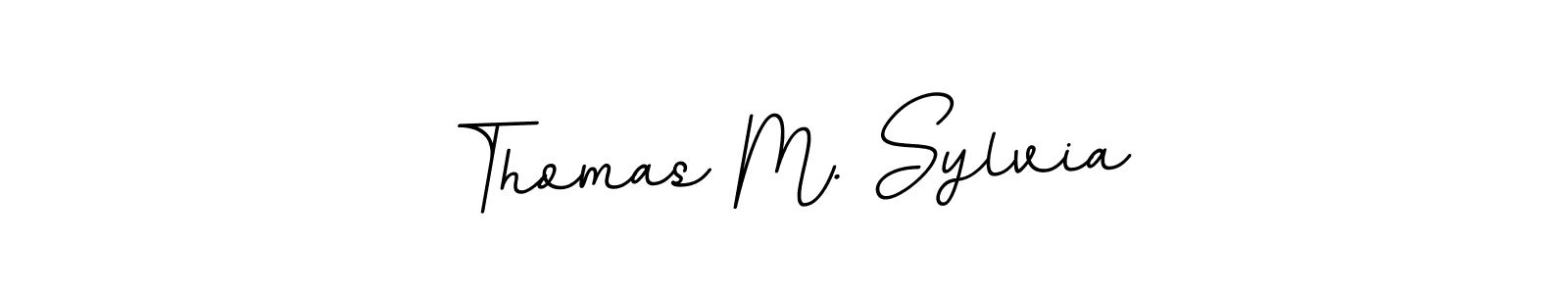 Create a beautiful signature design for name Thomas M. Sylvia. With this signature (BallpointsItalic-DORy9) fonts, you can make a handwritten signature for free. Thomas M. Sylvia signature style 11 images and pictures png