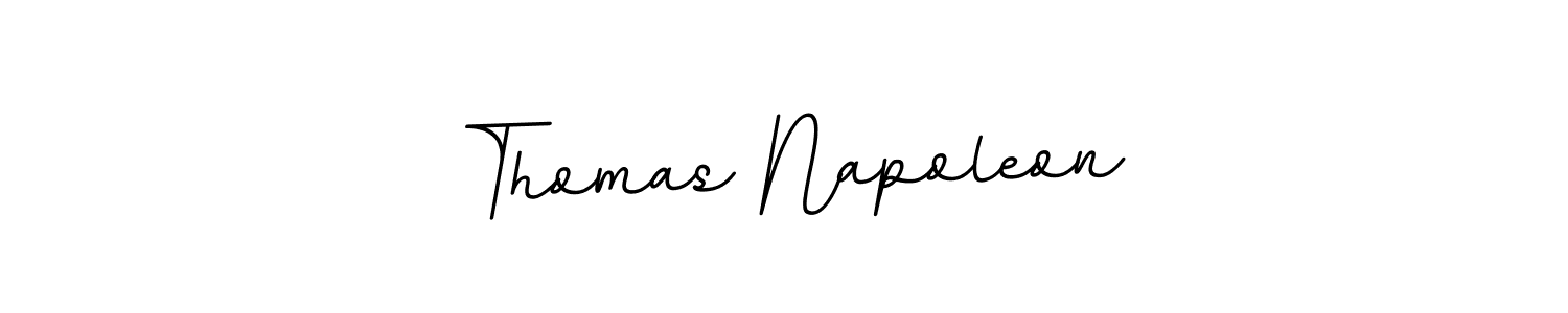 How to make Thomas Napoleon name signature. Use BallpointsItalic-DORy9 style for creating short signs online. This is the latest handwritten sign. Thomas Napoleon signature style 11 images and pictures png