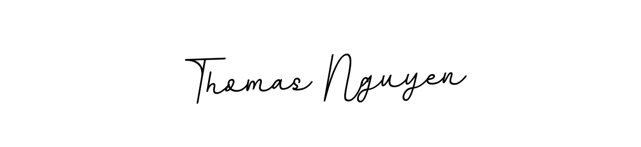 Thomas Nguyen stylish signature style. Best Handwritten Sign (BallpointsItalic-DORy9) for my name. Handwritten Signature Collection Ideas for my name Thomas Nguyen. Thomas Nguyen signature style 11 images and pictures png
