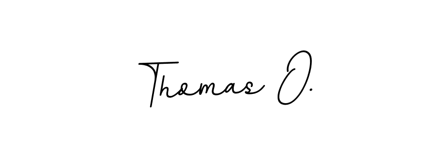 Use a signature maker to create a handwritten signature online. With this signature software, you can design (BallpointsItalic-DORy9) your own signature for name Thomas O.. Thomas O. signature style 11 images and pictures png