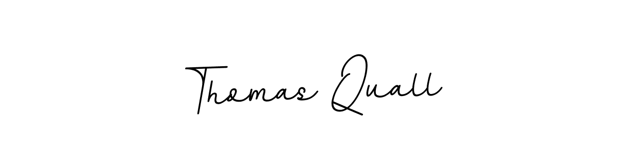 Design your own signature with our free online signature maker. With this signature software, you can create a handwritten (BallpointsItalic-DORy9) signature for name Thomas Quall. Thomas Quall signature style 11 images and pictures png