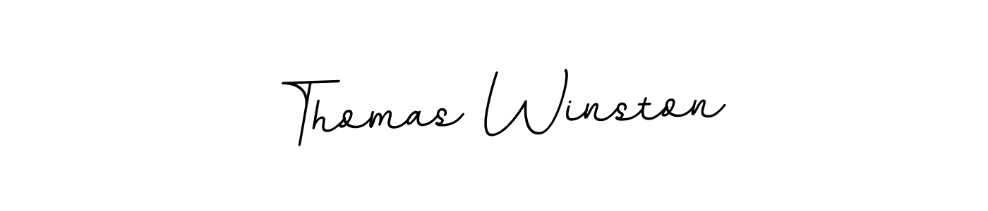 How to make Thomas Winston name signature. Use BallpointsItalic-DORy9 style for creating short signs online. This is the latest handwritten sign. Thomas Winston signature style 11 images and pictures png