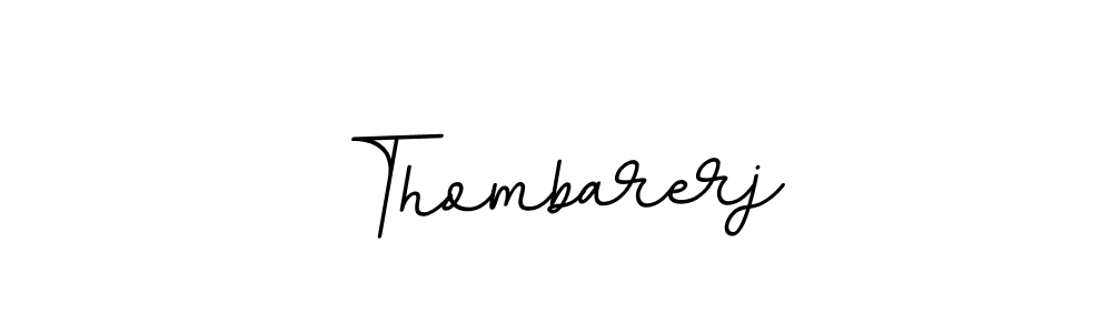 How to make Thombarerj name signature. Use BallpointsItalic-DORy9 style for creating short signs online. This is the latest handwritten sign. Thombarerj signature style 11 images and pictures png