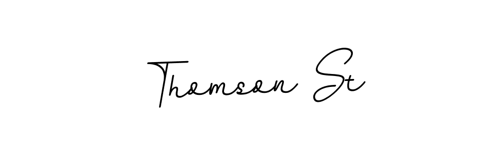 It looks lik you need a new signature style for name Thomson St. Design unique handwritten (BallpointsItalic-DORy9) signature with our free signature maker in just a few clicks. Thomson St signature style 11 images and pictures png