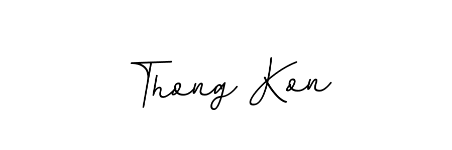 Also we have Thong Kon name is the best signature style. Create professional handwritten signature collection using BallpointsItalic-DORy9 autograph style. Thong Kon signature style 11 images and pictures png