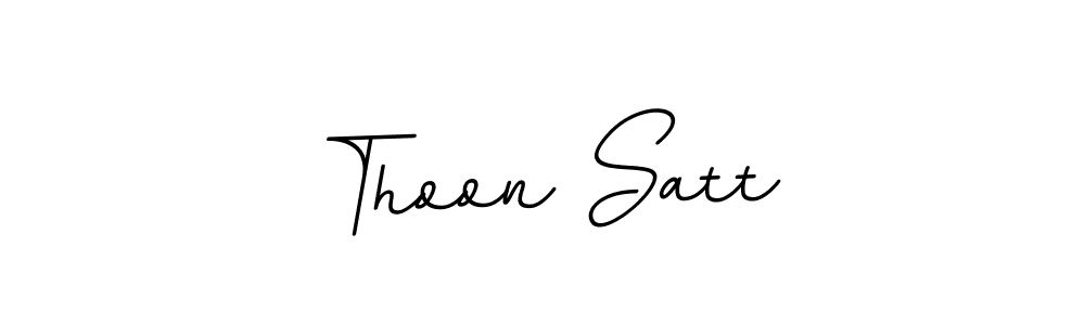 Also we have Thoon Satt name is the best signature style. Create professional handwritten signature collection using BallpointsItalic-DORy9 autograph style. Thoon Satt signature style 11 images and pictures png