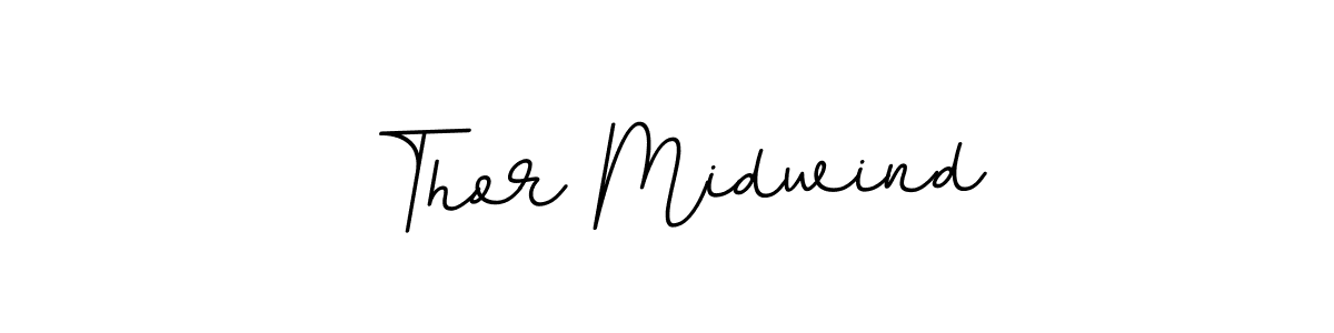 Make a beautiful signature design for name Thor Midwind. With this signature (BallpointsItalic-DORy9) style, you can create a handwritten signature for free. Thor Midwind signature style 11 images and pictures png