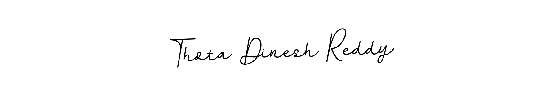 Design your own signature with our free online signature maker. With this signature software, you can create a handwritten (BallpointsItalic-DORy9) signature for name Thota Dinesh Reddy. Thota Dinesh Reddy signature style 11 images and pictures png