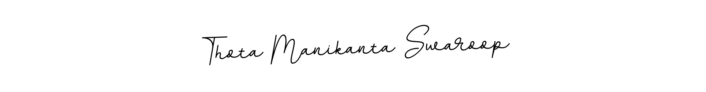 How to make Thota Manikanta Swaroop signature? BallpointsItalic-DORy9 is a professional autograph style. Create handwritten signature for Thota Manikanta Swaroop name. Thota Manikanta Swaroop signature style 11 images and pictures png