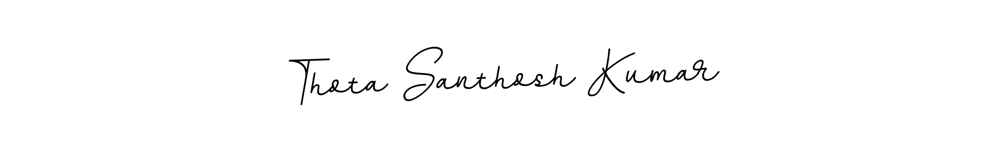 This is the best signature style for the Thota Santhosh Kumar name. Also you like these signature font (BallpointsItalic-DORy9). Mix name signature. Thota Santhosh Kumar signature style 11 images and pictures png