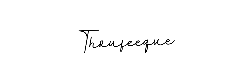 Thoufeeque stylish signature style. Best Handwritten Sign (BallpointsItalic-DORy9) for my name. Handwritten Signature Collection Ideas for my name Thoufeeque. Thoufeeque signature style 11 images and pictures png