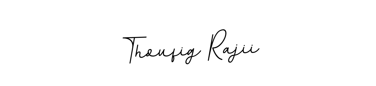 Create a beautiful signature design for name Thoufig Rajii. With this signature (BallpointsItalic-DORy9) fonts, you can make a handwritten signature for free. Thoufig Rajii signature style 11 images and pictures png