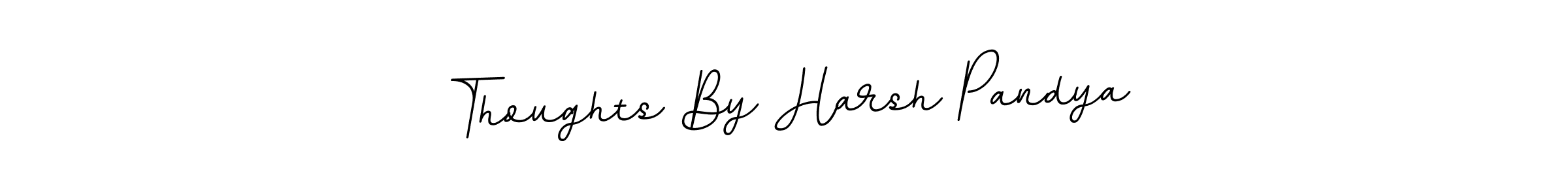 Design your own signature with our free online signature maker. With this signature software, you can create a handwritten (BallpointsItalic-DORy9) signature for name Thoughts By Harsh Pandya. Thoughts By Harsh Pandya signature style 11 images and pictures png