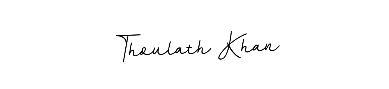 You should practise on your own different ways (BallpointsItalic-DORy9) to write your name (Thoulath Khan) in signature. don't let someone else do it for you. Thoulath Khan signature style 11 images and pictures png