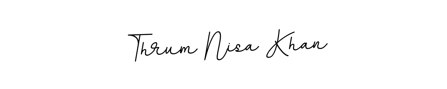 Also we have Thrum Nisa Khan name is the best signature style. Create professional handwritten signature collection using BallpointsItalic-DORy9 autograph style. Thrum Nisa Khan signature style 11 images and pictures png