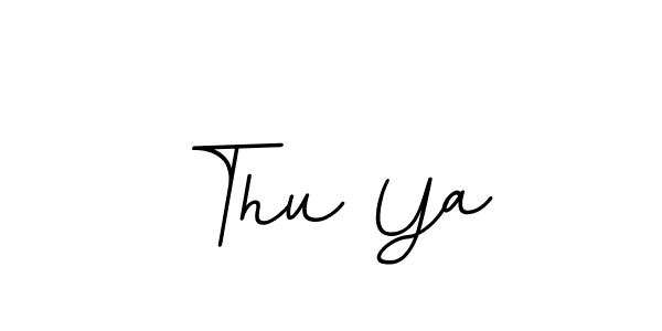 Make a beautiful signature design for name Thu Ya. With this signature (BallpointsItalic-DORy9) style, you can create a handwritten signature for free. Thu Ya signature style 11 images and pictures png