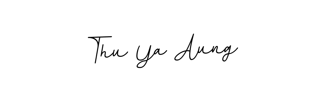 You should practise on your own different ways (BallpointsItalic-DORy9) to write your name (Thu Ya Aung) in signature. don't let someone else do it for you. Thu Ya Aung signature style 11 images and pictures png