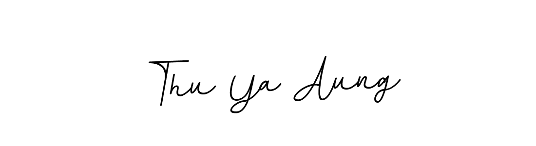 You should practise on your own different ways (BallpointsItalic-DORy9) to write your name (Thu Ya Aung) in signature. don't let someone else do it for you. Thu Ya Aung signature style 11 images and pictures png