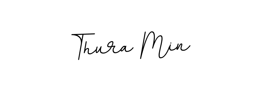 It looks lik you need a new signature style for name Thura Min. Design unique handwritten (BallpointsItalic-DORy9) signature with our free signature maker in just a few clicks. Thura Min signature style 11 images and pictures png