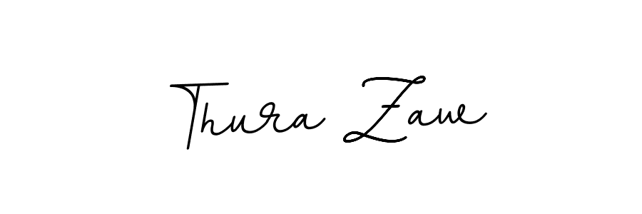 Design your own signature with our free online signature maker. With this signature software, you can create a handwritten (BallpointsItalic-DORy9) signature for name Thura Zaw. Thura Zaw signature style 11 images and pictures png