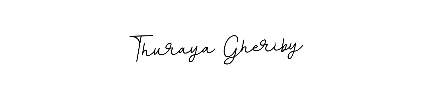 Thuraya Gheriby stylish signature style. Best Handwritten Sign (BallpointsItalic-DORy9) for my name. Handwritten Signature Collection Ideas for my name Thuraya Gheriby. Thuraya Gheriby signature style 11 images and pictures png