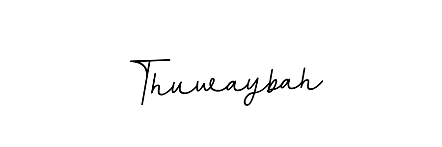 Thuwaybah stylish signature style. Best Handwritten Sign (BallpointsItalic-DORy9) for my name. Handwritten Signature Collection Ideas for my name Thuwaybah. Thuwaybah signature style 11 images and pictures png