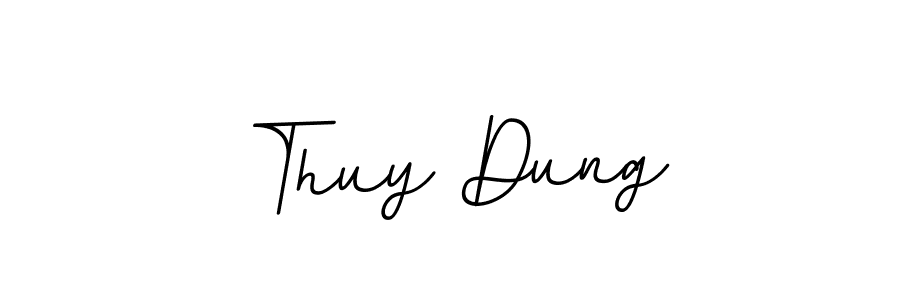 The best way (BallpointsItalic-DORy9) to make a short signature is to pick only two or three words in your name. The name Thuy Dung include a total of six letters. For converting this name. Thuy Dung signature style 11 images and pictures png