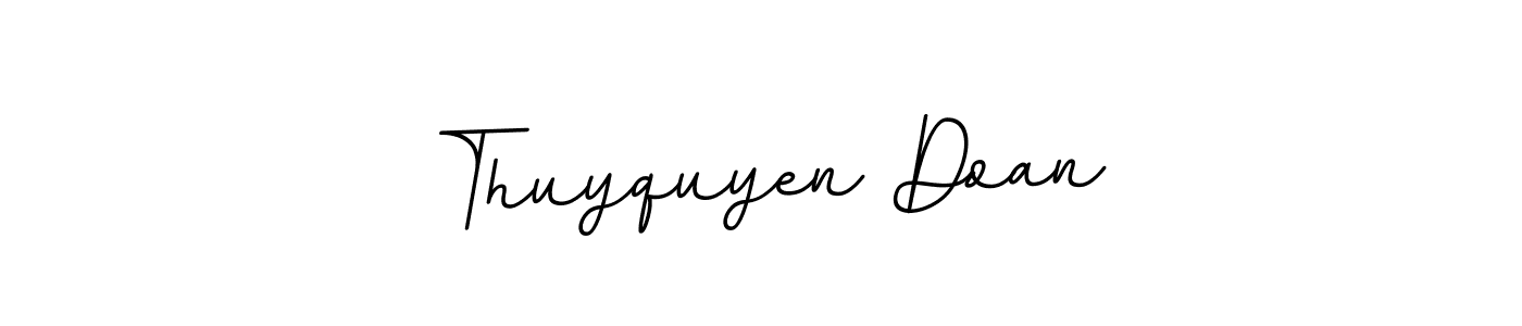 Create a beautiful signature design for name Thuyquyen Doan. With this signature (BallpointsItalic-DORy9) fonts, you can make a handwritten signature for free. Thuyquyen Doan signature style 11 images and pictures png