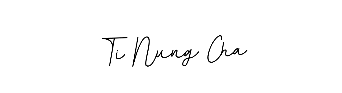 Create a beautiful signature design for name Ti Nung Cha. With this signature (BallpointsItalic-DORy9) fonts, you can make a handwritten signature for free. Ti Nung Cha signature style 11 images and pictures png