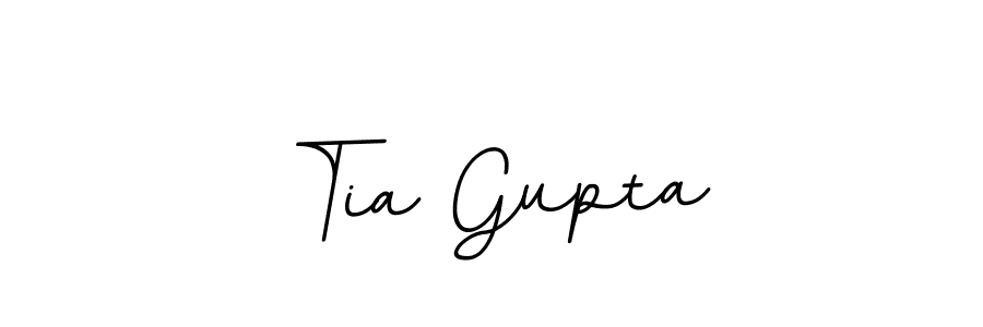 Use a signature maker to create a handwritten signature online. With this signature software, you can design (BallpointsItalic-DORy9) your own signature for name Tia Gupta. Tia Gupta signature style 11 images and pictures png