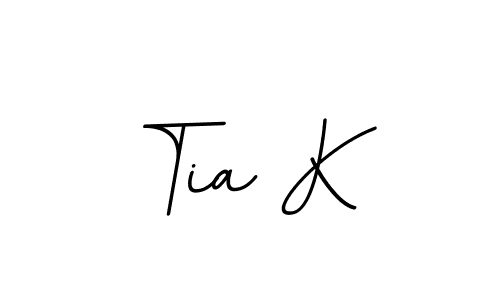 Tia K stylish signature style. Best Handwritten Sign (BallpointsItalic-DORy9) for my name. Handwritten Signature Collection Ideas for my name Tia K. Tia K signature style 11 images and pictures png
