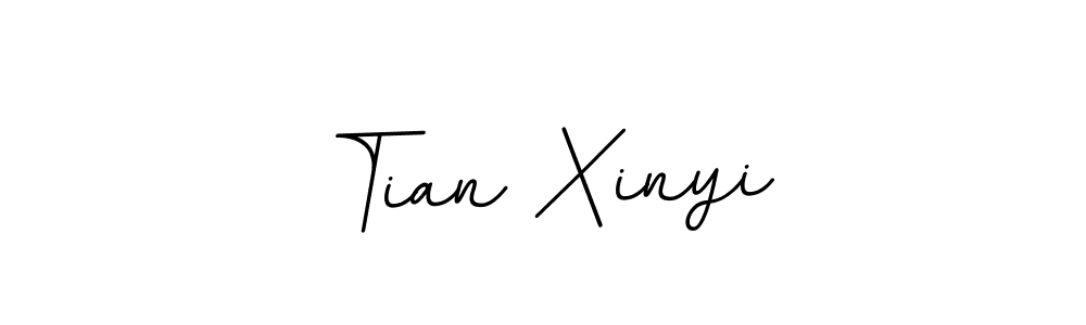 Use a signature maker to create a handwritten signature online. With this signature software, you can design (BallpointsItalic-DORy9) your own signature for name Tian Xinyi. Tian Xinyi signature style 11 images and pictures png