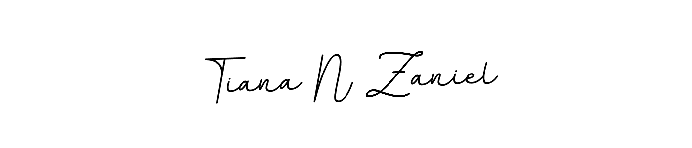 BallpointsItalic-DORy9 is a professional signature style that is perfect for those who want to add a touch of class to their signature. It is also a great choice for those who want to make their signature more unique. Get Tiana N Zaniel name to fancy signature for free. Tiana N Zaniel signature style 11 images and pictures png