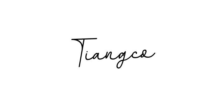 Use a signature maker to create a handwritten signature online. With this signature software, you can design (BallpointsItalic-DORy9) your own signature for name Tiangco. Tiangco signature style 11 images and pictures png