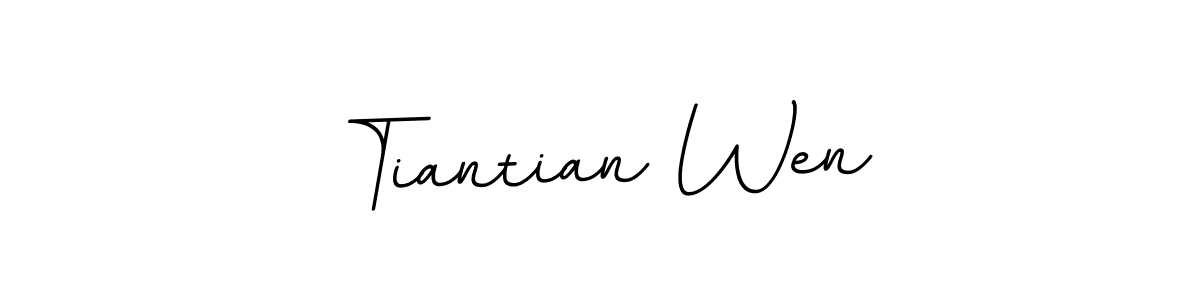 Create a beautiful signature design for name Tiantian Wen. With this signature (BallpointsItalic-DORy9) fonts, you can make a handwritten signature for free. Tiantian Wen signature style 11 images and pictures png