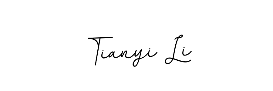 You should practise on your own different ways (BallpointsItalic-DORy9) to write your name (Tianyi Li) in signature. don't let someone else do it for you. Tianyi Li signature style 11 images and pictures png