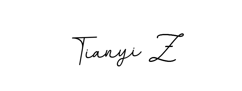 Tianyi Z stylish signature style. Best Handwritten Sign (BallpointsItalic-DORy9) for my name. Handwritten Signature Collection Ideas for my name Tianyi Z. Tianyi Z signature style 11 images and pictures png