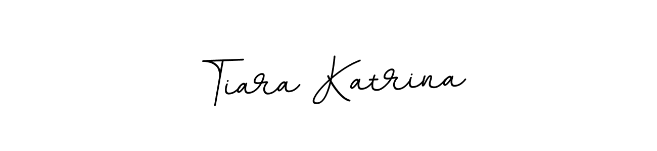 It looks lik you need a new signature style for name Tiara Katrina. Design unique handwritten (BallpointsItalic-DORy9) signature with our free signature maker in just a few clicks. Tiara Katrina signature style 11 images and pictures png