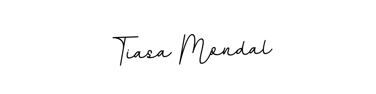Create a beautiful signature design for name Tiasa Mondal. With this signature (BallpointsItalic-DORy9) fonts, you can make a handwritten signature for free. Tiasa Mondal signature style 11 images and pictures png