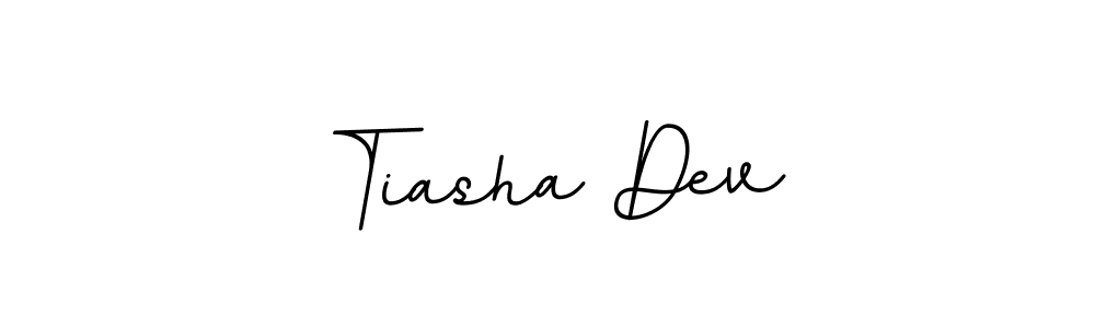 Make a beautiful signature design for name Tiasha Dev. With this signature (BallpointsItalic-DORy9) style, you can create a handwritten signature for free. Tiasha Dev signature style 11 images and pictures png