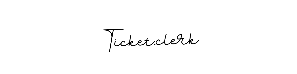 The best way (BallpointsItalic-DORy9) to make a short signature is to pick only two or three words in your name. The name Ticket.clerk include a total of six letters. For converting this name. Ticket.clerk signature style 11 images and pictures png
