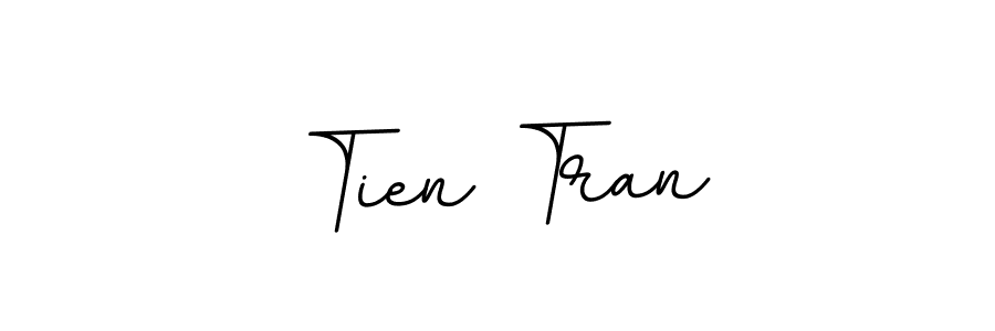 The best way (BallpointsItalic-DORy9) to make a short signature is to pick only two or three words in your name. The name Tien Tran include a total of six letters. For converting this name. Tien Tran signature style 11 images and pictures png