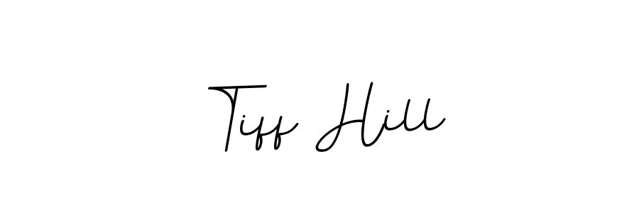 How to make Tiff Hill signature? BallpointsItalic-DORy9 is a professional autograph style. Create handwritten signature for Tiff Hill name. Tiff Hill signature style 11 images and pictures png