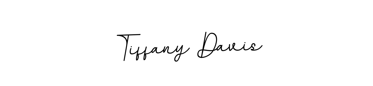 How to make Tiffany Davis name signature. Use BallpointsItalic-DORy9 style for creating short signs online. This is the latest handwritten sign. Tiffany Davis signature style 11 images and pictures png