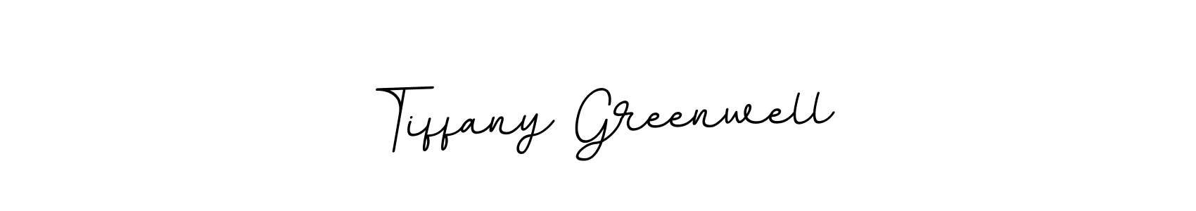 Make a beautiful signature design for name Tiffany Greenwell. With this signature (BallpointsItalic-DORy9) style, you can create a handwritten signature for free. Tiffany Greenwell signature style 11 images and pictures png
