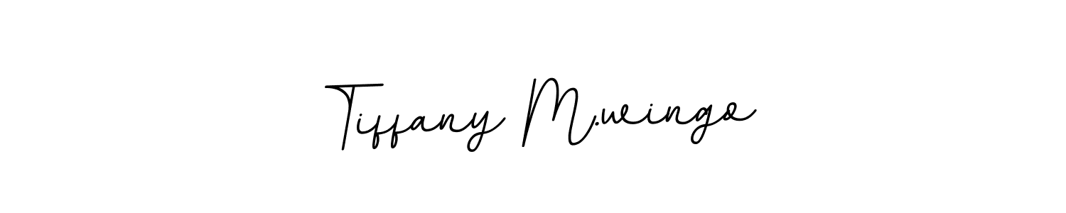 How to Draw Tiffany M.wingo signature style? BallpointsItalic-DORy9 is a latest design signature styles for name Tiffany M.wingo. Tiffany M.wingo signature style 11 images and pictures png