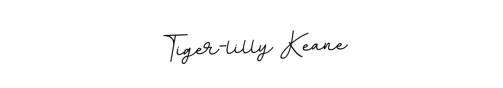 Make a beautiful signature design for name Tiger-lilly Keane. With this signature (BallpointsItalic-DORy9) style, you can create a handwritten signature for free. Tiger-lilly Keane signature style 11 images and pictures png