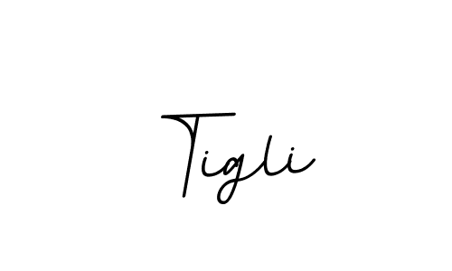 Use a signature maker to create a handwritten signature online. With this signature software, you can design (BallpointsItalic-DORy9) your own signature for name Tigli. Tigli signature style 11 images and pictures png