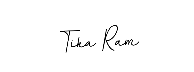 The best way (BallpointsItalic-DORy9) to make a short signature is to pick only two or three words in your name. The name Tika Ram include a total of six letters. For converting this name. Tika Ram signature style 11 images and pictures png