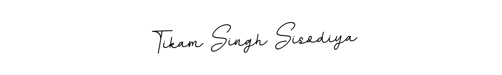 How to make Tikam Singh Sisodiya name signature. Use BallpointsItalic-DORy9 style for creating short signs online. This is the latest handwritten sign. Tikam Singh Sisodiya signature style 11 images and pictures png